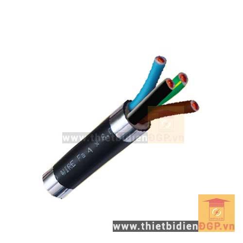 Dây cáp pha mềm 4 lõi, Cu/PVC/PVC - 0.6/ 1kV - TCVN 5935 LION |  VVCm - 4x10